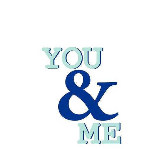 You Me White Modern Wood Framed Art Print by Allen, Kimberly