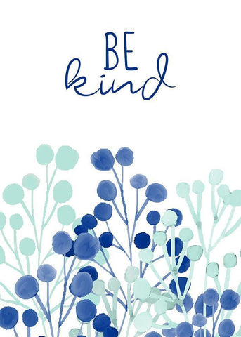 Be Kind and Grateful 1 White Modern Wood Framed Art Print with Double Matting by Allen, Kimberly