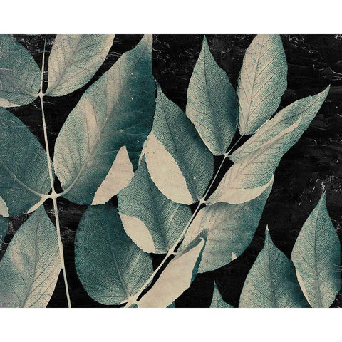 Dusty Leaves 1 White Modern Wood Framed Art Print by Allen, Kimberly