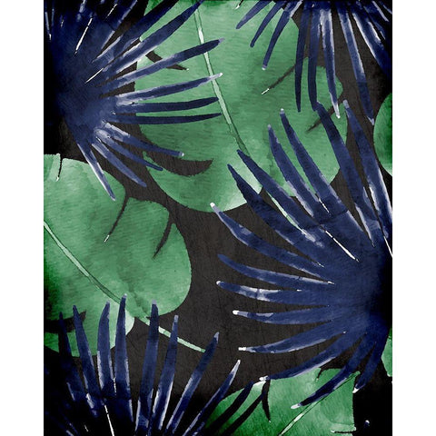 Jungle 1 White Modern Wood Framed Art Print by Allen, Kimberly