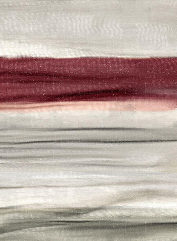 Layered Red 1 White Modern Wood Framed Art Print with Double Matting by Allen, Kimberly