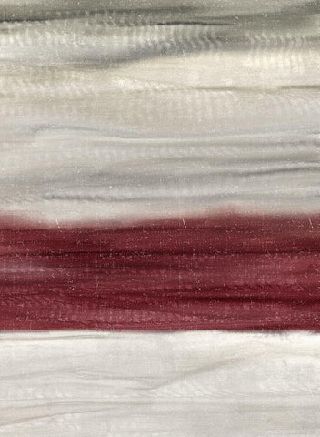 Layered Red 2 White Modern Wood Framed Art Print with Double Matting by Allen, Kimberly