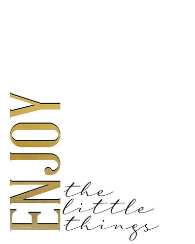 The Little Things v2 Black Ornate Wood Framed Art Print with Double Matting by Allen, Kimberly