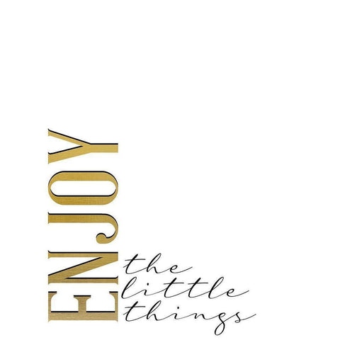 The Little Things v2 Gold Ornate Wood Framed Art Print with Double Matting by Allen, Kimberly