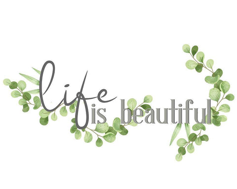 Life Is Black Ornate Wood Framed Art Print with Double Matting by Allen, Kimberly