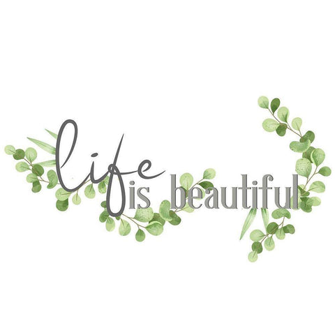 Life Is Black Modern Wood Framed Art Print by Allen, Kimberly