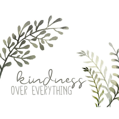 Kindness Black Modern Wood Framed Art Print with Double Matting by Allen, Kimberly
