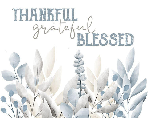 Grateful 3 White Modern Wood Framed Art Print with Double Matting by Allen, Kimberly