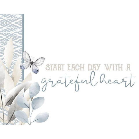 Grateful 13 White Modern Wood Framed Art Print by Allen, Kimberly