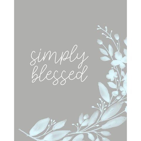 Simply Enjoy 1 White Modern Wood Framed Art Print by Allen, Kimberly