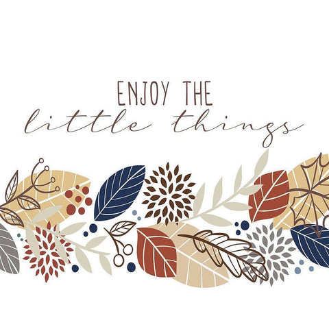 Enjoy the Little Things Black Modern Wood Framed Art Print with Double Matting by Allen, Kimberly