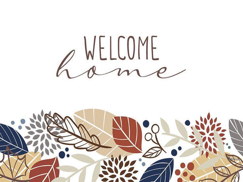 Welcome Home Black Ornate Wood Framed Art Print with Double Matting by Allen, Kimberly
