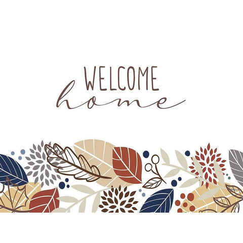 Welcome Home Black Modern Wood Framed Art Print by Allen, Kimberly