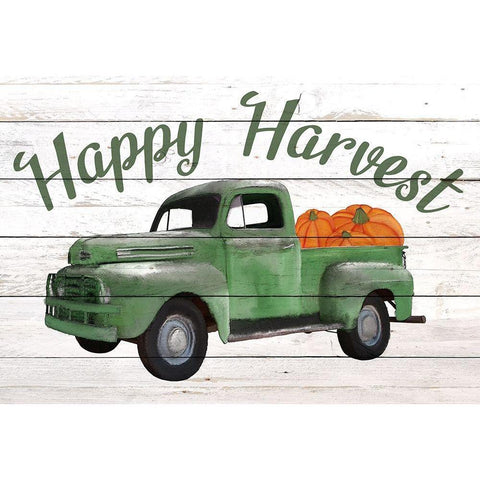 Happy Harvest Gold Ornate Wood Framed Art Print with Double Matting by Allen, Kimberly