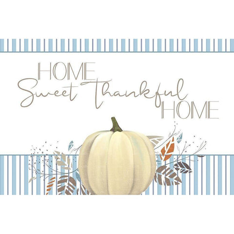 Home Sweet Thankful Home Black Modern Wood Framed Art Print by Allen, Kimberly