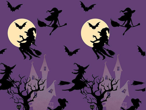 Witchy White Modern Wood Framed Art Print with Double Matting by Allen, Kimberly