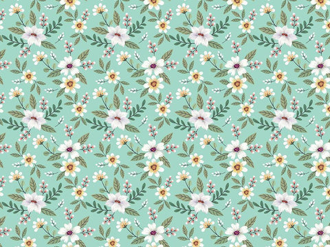 Floral Fun 1 White Modern Wood Framed Art Print with Double Matting by Allen, Kimberly