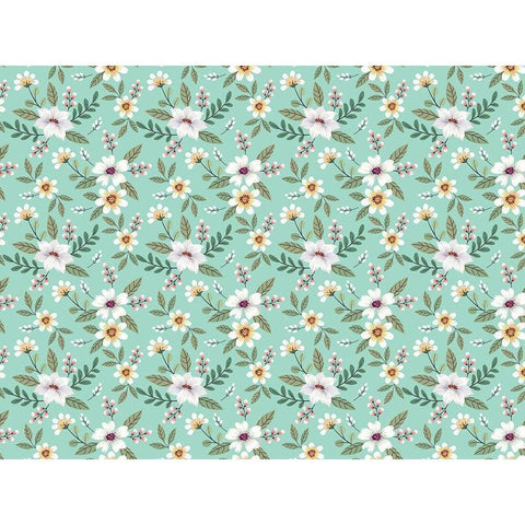 Floral Fun 1 White Modern Wood Framed Art Print by Allen, Kimberly
