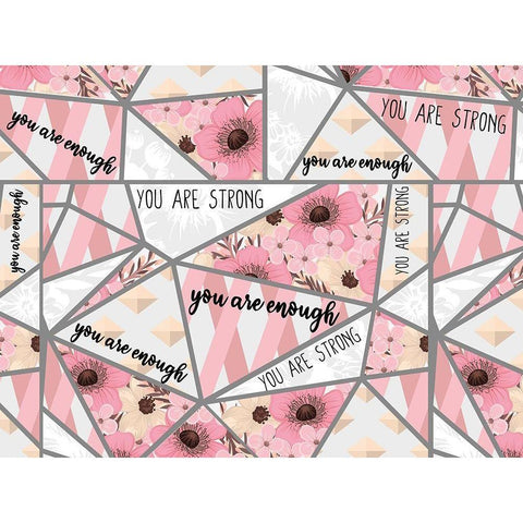 You Are Pink White Modern Wood Framed Art Print by Allen, Kimberly