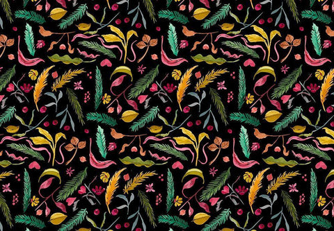 Palms and Hearts White Modern Wood Framed Art Print with Double Matting by Allen, Kimberly