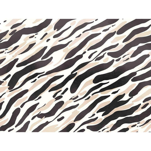 Zebra Mask Gold Ornate Wood Framed Art Print with Double Matting by Allen, Kimberly