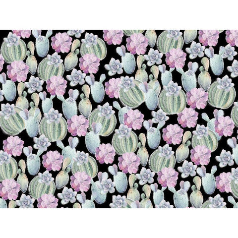 Succulent Love White Modern Wood Framed Art Print by Allen, Kimberly