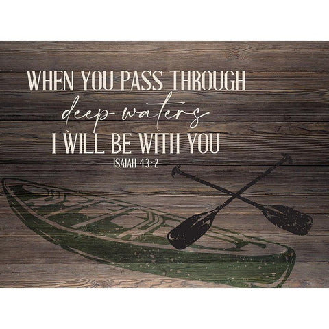 Deep Waters Black Modern Wood Framed Art Print with Double Matting by Allen, Kimberly