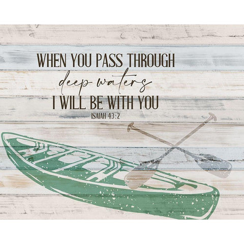 Deep Waters White Modern Wood Framed Art Print by Allen, Kimberly