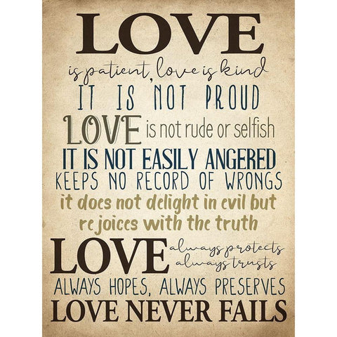 Love Is Gold Ornate Wood Framed Art Print with Double Matting by Allen, Kimberly