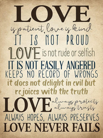 Love Is Black Ornate Wood Framed Art Print with Double Matting by Allen, Kimberly
