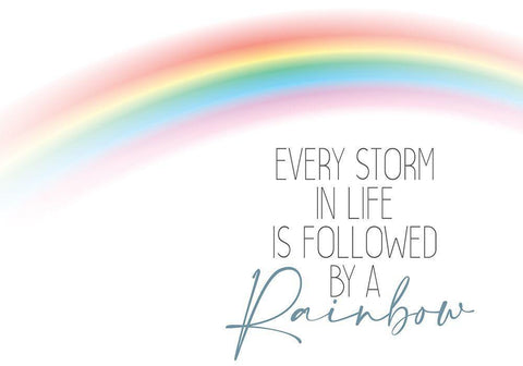 Every Storm White Modern Wood Framed Art Print with Double Matting by Allen, Kimberly