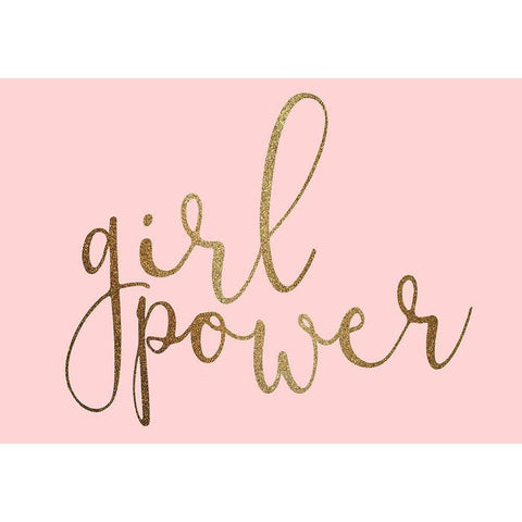 Girl Power White Modern Wood Framed Art Print by Allen, Kimberly