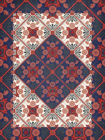 Moroccan 2 Black Ornate Wood Framed Art Print with Double Matting by Allen, Kimberly