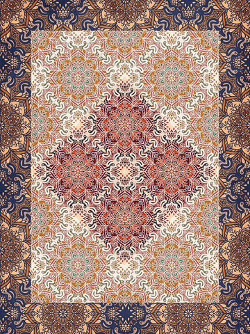 Moroccan 3 White Modern Wood Framed Art Print with Double Matting by Allen, Kimberly