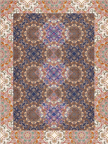 Moroccan 4 White Modern Wood Framed Art Print with Double Matting by Allen, Kimberly