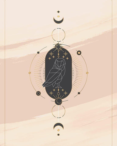 Tarot 3 Black Ornate Wood Framed Art Print with Double Matting by Allen, Kimberly