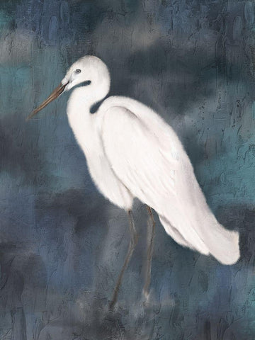 . White Modern Wood Framed Art Print with Double Matting by Allen, Kimberly