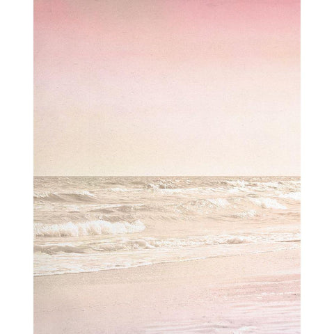 Beach Pink 1 Black Modern Wood Framed Art Print by Allen, Kimberly