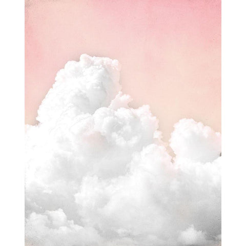 Pink Clouds Black Modern Wood Framed Art Print with Double Matting by Allen, Kimberly