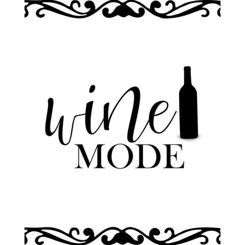 Wine Mode Black Modern Wood Framed Art Print with Double Matting by Allen, Kimberly