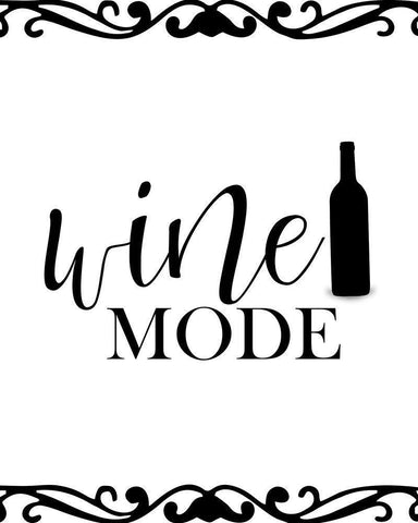 Wine Mode White Modern Wood Framed Art Print with Double Matting by Allen, Kimberly