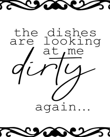 The Dishes Black Ornate Wood Framed Art Print with Double Matting by Allen, Kimberly