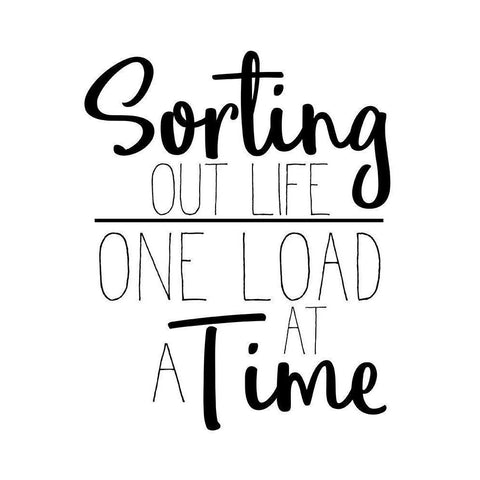 The Laundry 2 Black Modern Wood Framed Art Print with Double Matting by Allen, Kimberly