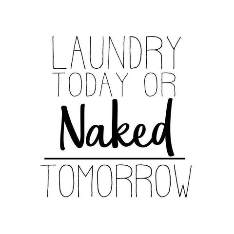 The Laundry 4 Black Modern Wood Framed Art Print with Double Matting by Allen, Kimberly