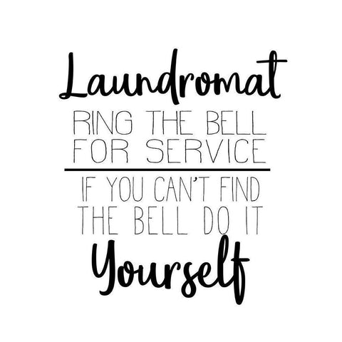 The Laundry 6 Black Modern Wood Framed Art Print by Allen, Kimberly