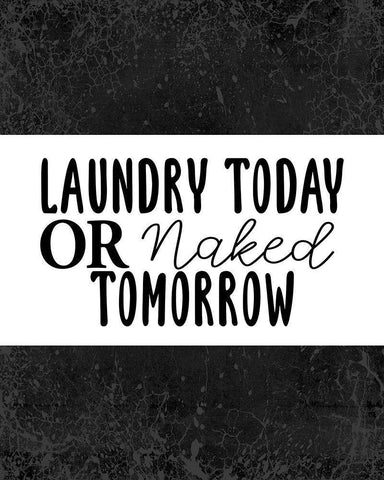 Laundry Today Or Black Ornate Wood Framed Art Print with Double Matting by Allen, Kimberly