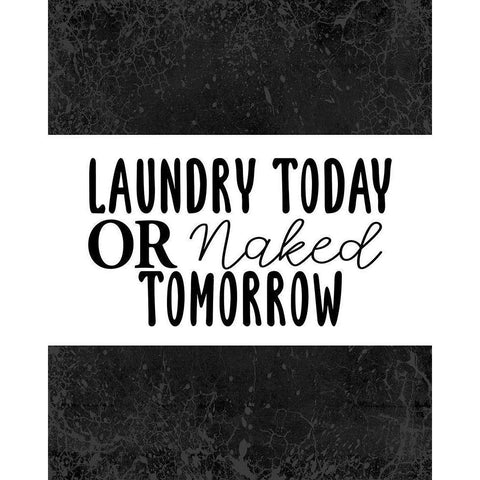 Laundry Today Or White Modern Wood Framed Art Print by Allen, Kimberly
