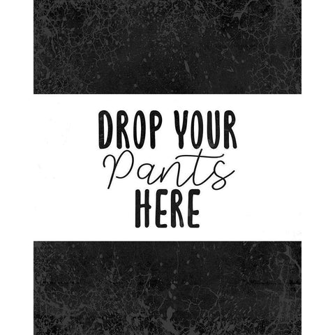 Pants Black Modern Wood Framed Art Print with Double Matting by Allen, Kimberly