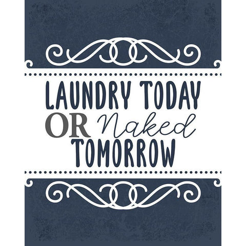 Laundry Today 1 Black Modern Wood Framed Art Print by Allen, Kimberly