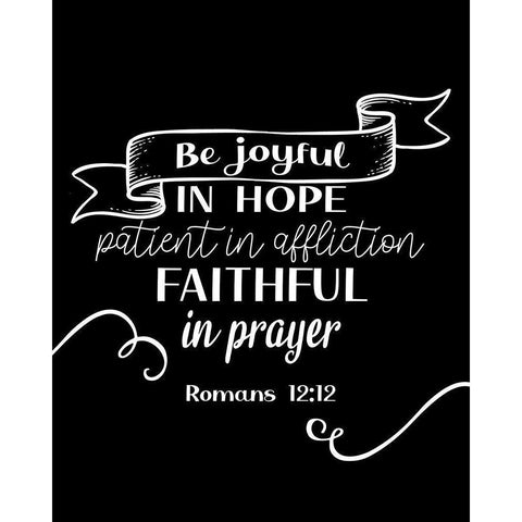 Be Joyful Black Modern Wood Framed Art Print by Allen, Kimberly